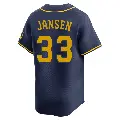 Men's No.33 Danny Jansen Milwaukee Brewers Navy Limited Alternate Jersey