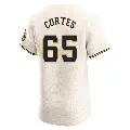 Men's No.65 Nestor Cortes Milwaukee Brewers Cream Elite Home Jersey