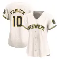 Women's No.10 Sal Frelick Milwaukee Brewers Cream Limited Home Jersey