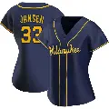 Women's No.33 Danny Jansen Milwaukee Brewers Navy Replica Alternate Jersey