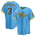 Youth No.3 Josh Donaldson Milwaukee Brewers Blue Replica Powder 2022 City Connect Jersey