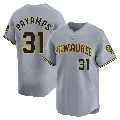 Youth No.31 Joel Payamps Milwaukee Brewers Gray Limited Away Jersey