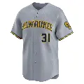 Youth No.31 Joel Payamps Milwaukee Brewers Gray Limited Away Jersey