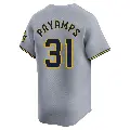 Youth No.31 Joel Payamps Milwaukee Brewers Gray Limited Away Jersey