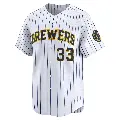 Youth No.33 Danny Jansen Milwaukee Brewers White Limited Alternate Jersey