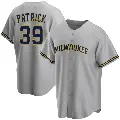 Youth No.39 Chad Patrick Milwaukee Brewers Gray Replica Road Jersey